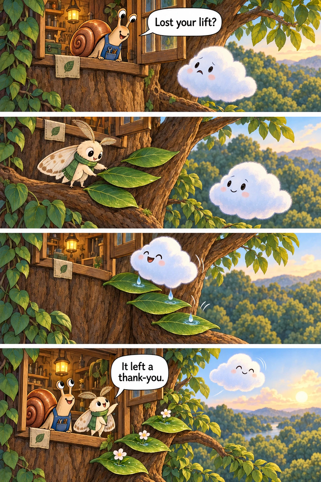 A Step for the Cloud, page 1. A full transcript follows the comic.