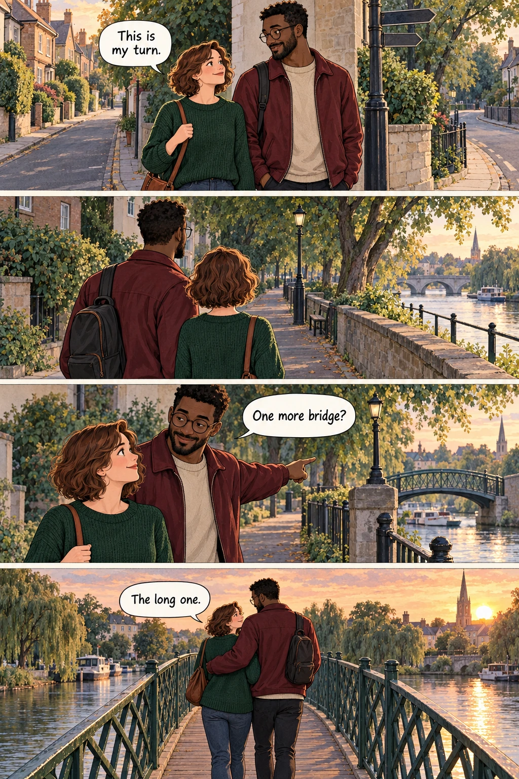 A Very Small Detour, page 1. A full transcript follows the comic.