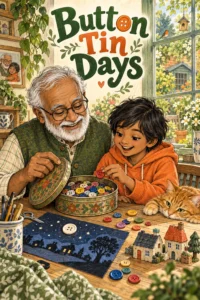 Cover illustration for Button Tin Days