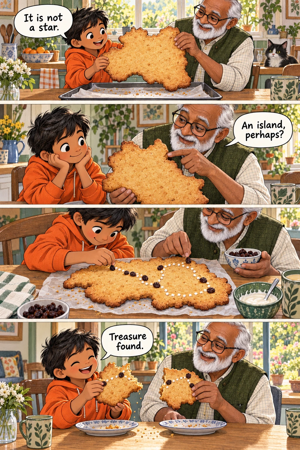 The Biscuit Map, page 1. A full transcript follows the comic.