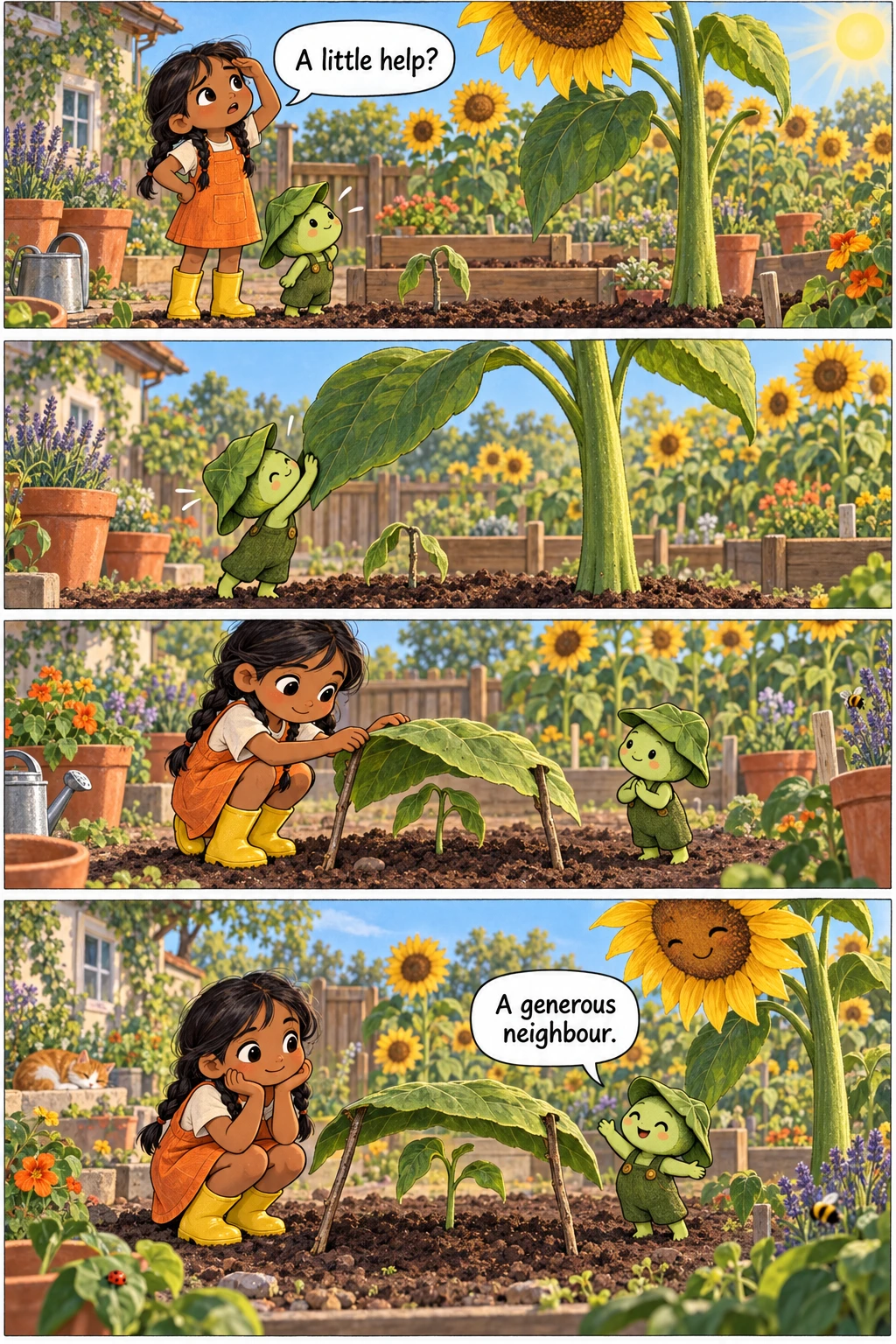 The Borrowed Shade, page 1. A full transcript follows the comic.