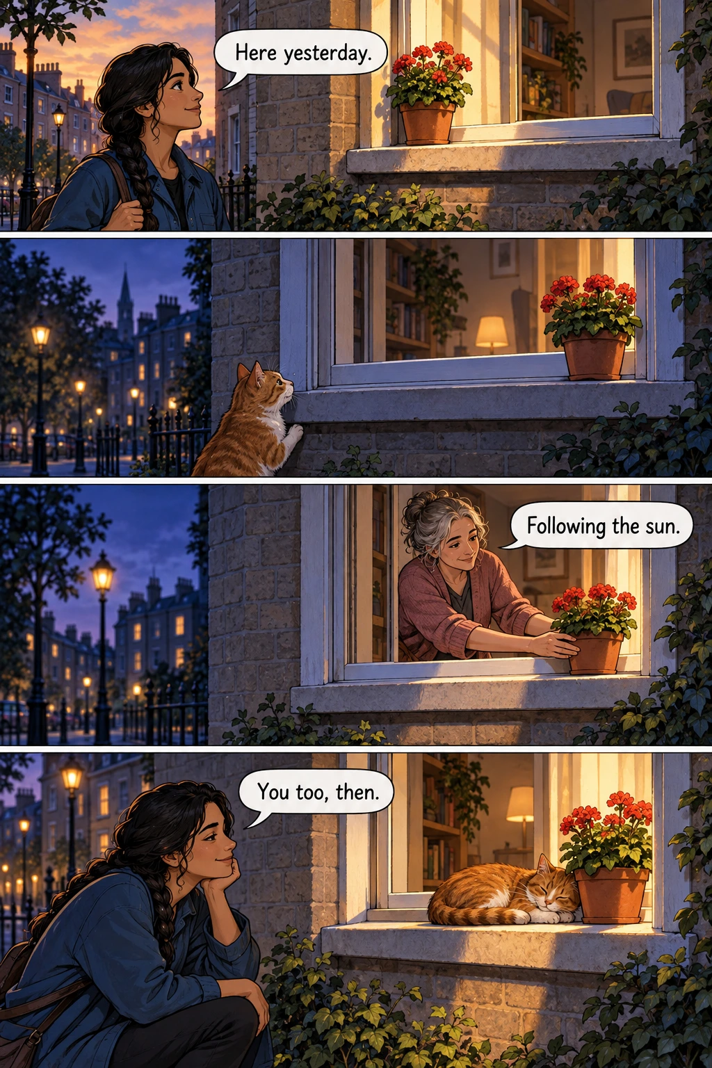 The Wandering Planter, page 1. A full transcript follows the comic.