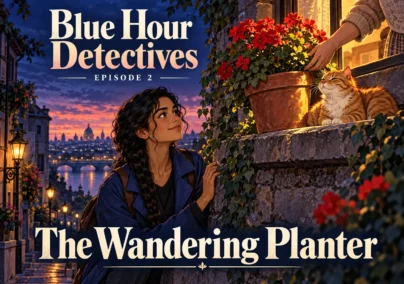 Blue Hour Detectives — Episode 2: The Wandering Planter. Tailored episode cover.