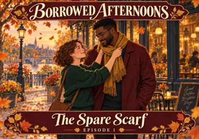 Borrowed Afternoons — Episode 1: The Spare Scarf. Tailored episode cover.