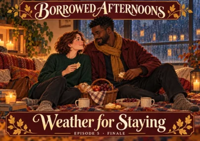 Borrowed Afternoons — Episode 5: Weather for Staying. Tailored episode cover.