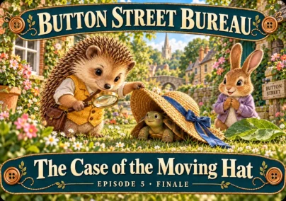 Button Street Bureau — Episode 5: The Case of the Moving Hat. Tailored episode cover.