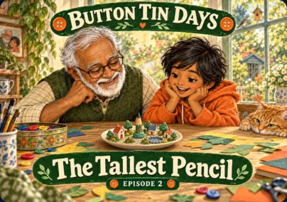 Button Tin Days — Episode 2: The Tallest Pencil. Tailored episode cover.