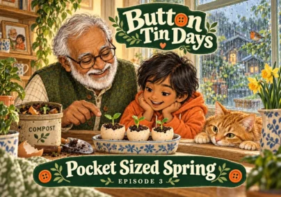 Button Tin Days — Episode 3: Pocket Sized Spring. Tailored episode cover.