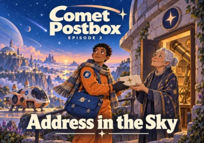 Comet Postbox — Episode 2: Address in the Sky. Tailored episode cover.