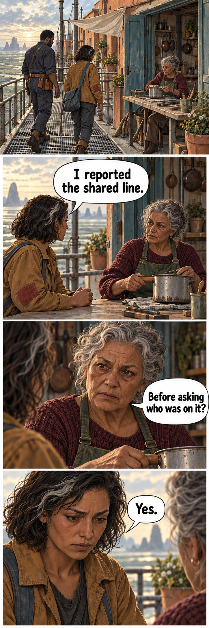 The Spare Key, sequence 7. Full description and dialogue in the accessible transcript.