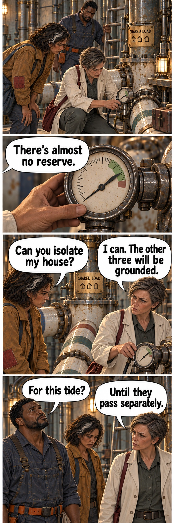 The Spare Key, sequence 9. Full description and dialogue in the accessible transcript.