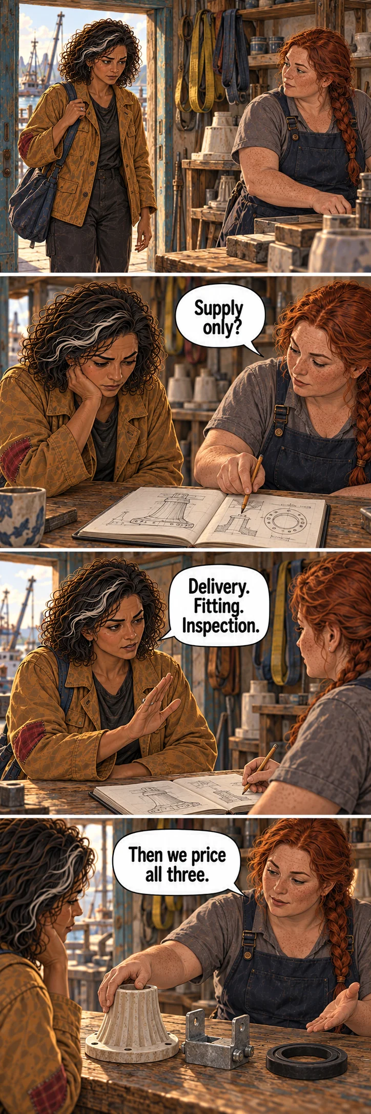 The Price of Staying, sequence 5: The repair desk.