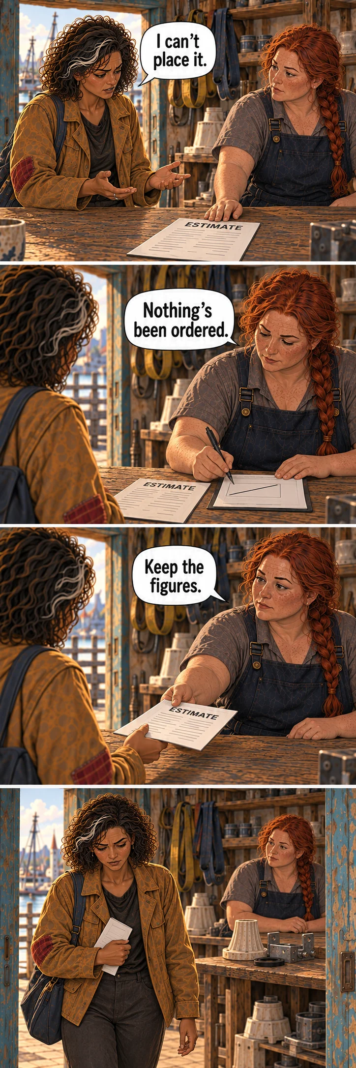The Price of Staying, sequence 10: No order.