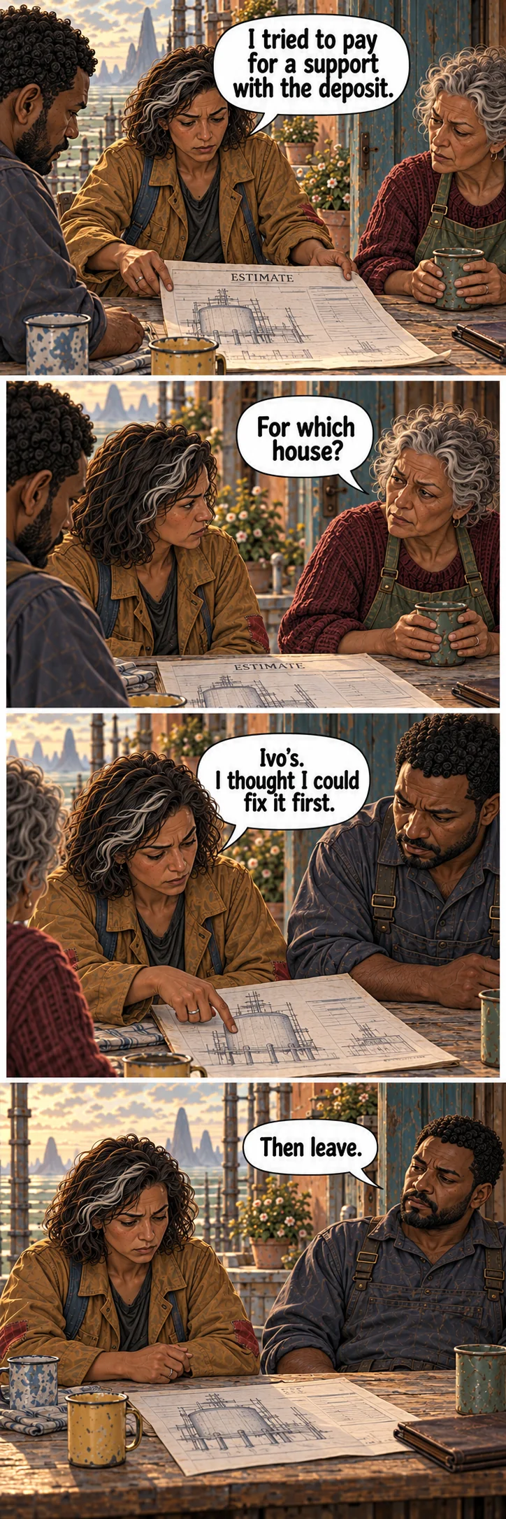 The Price of Staying, sequence 12: Her failed solution.
