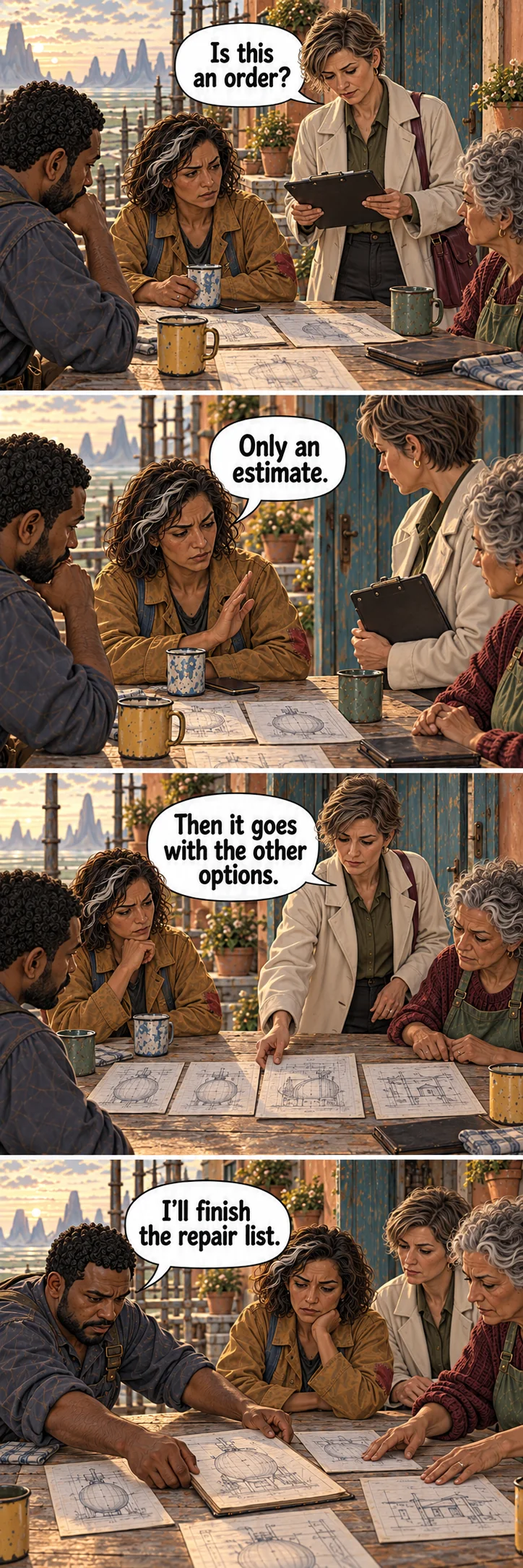 The Price of Staying, sequence 14: A common list.