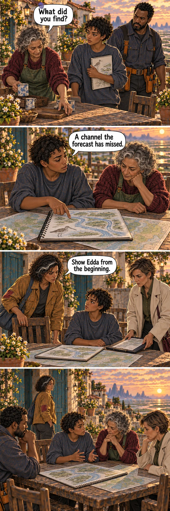 Low-Water Map, sequence 14: A different place at the table.