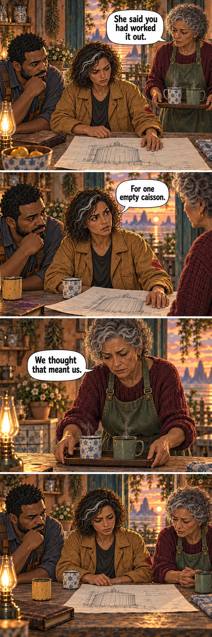 Everything Sela Omitted, sequence 6: What the neighbours heard.