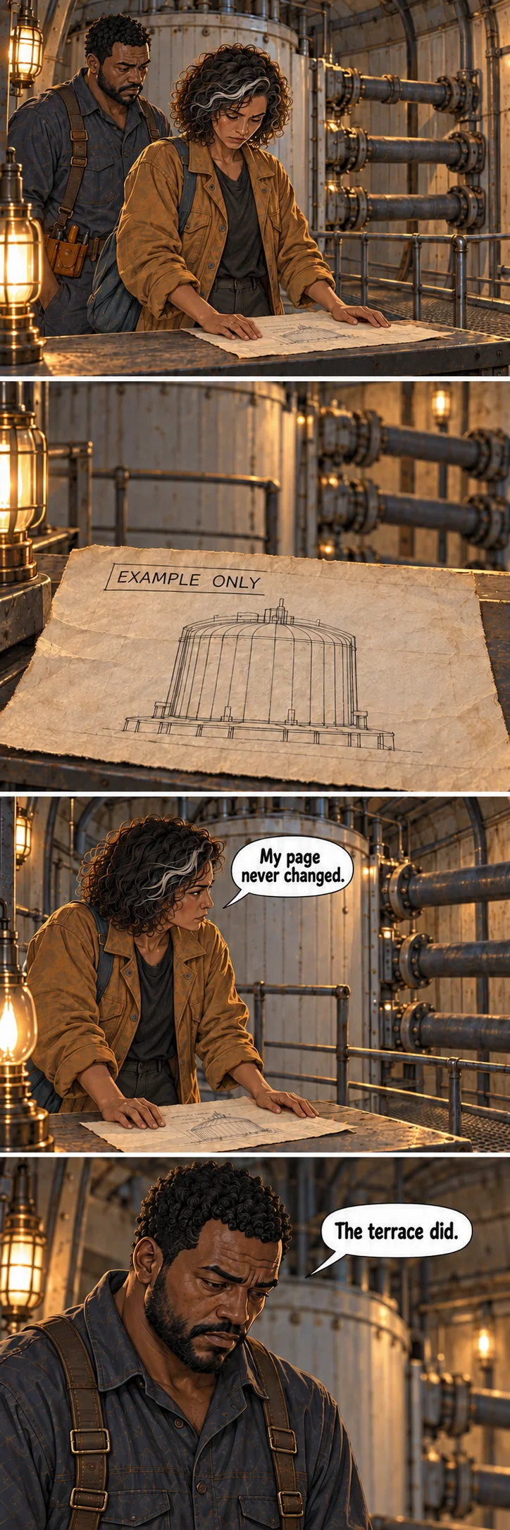 Everything Sela Omitted, sequence 9: One sheet, four homes.
