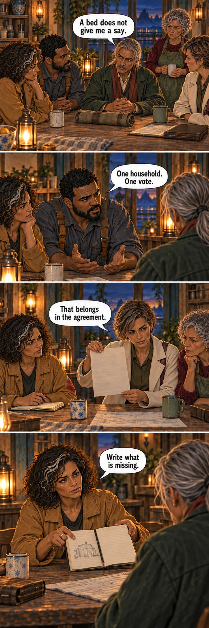 The Empty House, sequence 12: The vote.