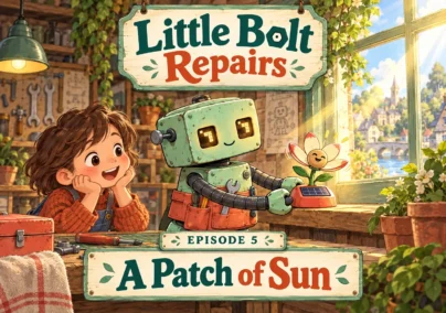 Little Bolt Repairs — Episode 5: A Patch of Sun. Tailored episode cover.