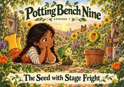 Potting Bench Nine — Episode 1: The Seed with Stage Fright. Tailored episode cover.