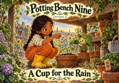 Potting Bench Nine — Episode 2: A Cup for the Rain. Tailored episode cover.