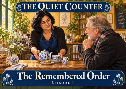 The Quiet Counter — Episode 1: The Remembered Order. Tailored episode cover.