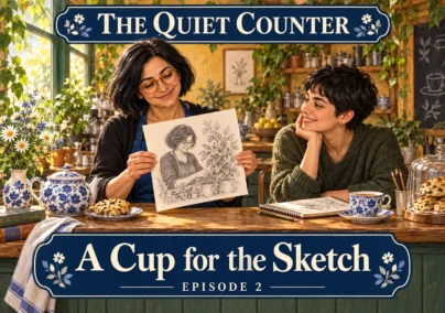 The Quiet Counter — Episode 2: A Cup for the Sketch. Tailored episode cover.