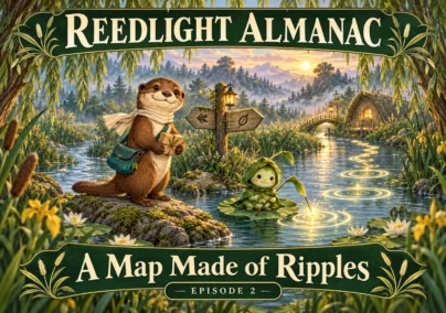 Reedlight Almanac — Episode 2: A Map Made of Ripples. Tailored episode cover.