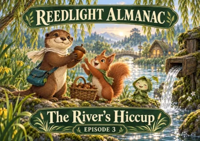 Reedlight Almanac — Episode 3: The River’s Hiccup. Tailored episode cover.
