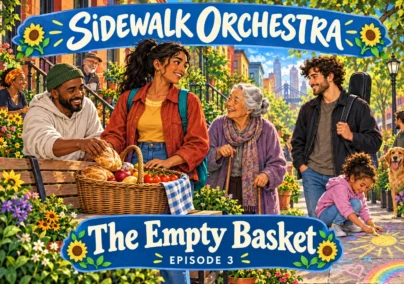 Sidewalk Orchestra — Episode 3: The Empty Basket. Tailored episode cover.