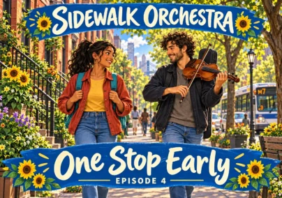 Sidewalk Orchestra — Episode 4: One Stop Early. Tailored episode cover.