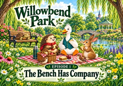 Willowbend Park — Episode 1: The Bench Has Company. Tailored episode cover.