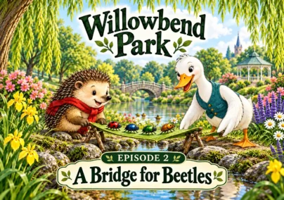 Willowbend Park — Episode 2: A Bridge for Beetles. Tailored episode cover.